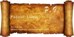Palcsi Ilona névjegykártya