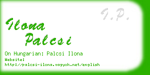 ilona palcsi business card